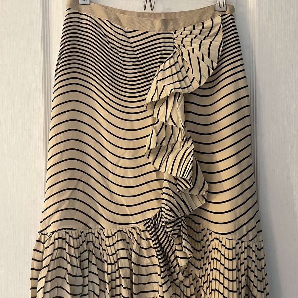 Tory Burch Silk Ruffle Skirt, Sz 6